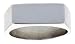 Sterling Silver Hand-Made Small Solid Rectangular Signet Ring