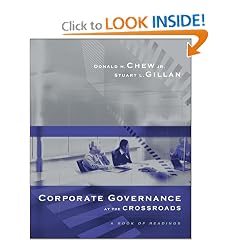 Corporate Governance at the Crossroads: A Book of Readings (Irwin Mcgraw Hill Series in Finance, Insurance and Real Estate)