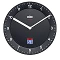 Braun UK Signal Radio Controlled Wall Clock, Black