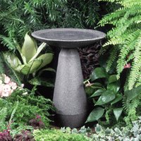 Neo Classic Black Granite Birdbath by 