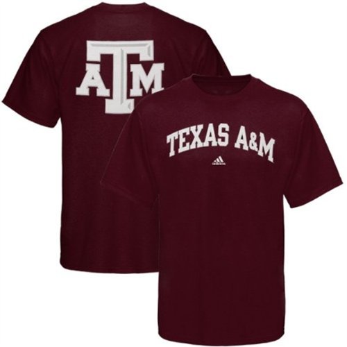 NCAA Men's Texas A&M Aggies Relentless Tee Shirt (Maroon, Medium)