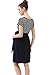Momo Maternity Scoop Neck Striped Belted Tie Dress