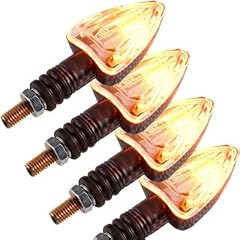 4x Mini Blinker Motorrad Roller Quad 12V Honda/ Yamaha/Suzuki Gelb Universal