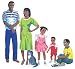 Office Products : African-American Family Pre-Cut