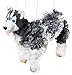 Artisan Owl Siberian Husky Marionette Puppet - Yarn Dog with Wooden Feet, Detachable Strings (Black)