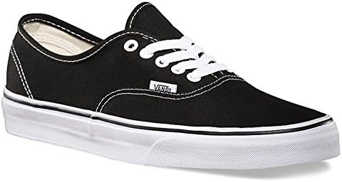 VansUnisex Authentic Black/White Canvas VN000EE3BLK Mens 11, Womens 12.5