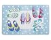 Flip Flop Bath Rug - Light Blue (34"x21")