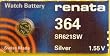 Renata Silver Oxide Watch Battery For 364 Button Cell