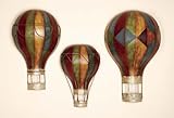 IMAGE OF Set 3 Air Balloons wall Plaque