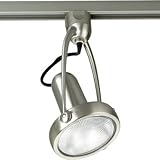 IMAGE OF Alpha Trak Line Voltage Adjustable Die Cast Gimbal Track Head in Brushed Nickel