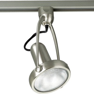 Alpha Trak Line Voltage Adjustable Die Cast Gimbal Track Head in Brushed Nickel