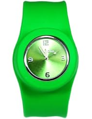 SS Slap On Quartz Green Dial Unisex Watch SW-007
