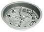 Pedrini LeLillotte Silicone Bakeware Sun-Moon Mould, Silver