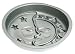 Pedrini LeLillotte Silicone Bakeware Sun-Moon Mould, Silver