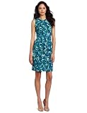 AK Anne Klein Womens Petite Petal Abstract Knit Dress