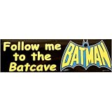  : My Other Car is the Batmobile/Follow Me to the Batcave Batman Bumper Sticker Set