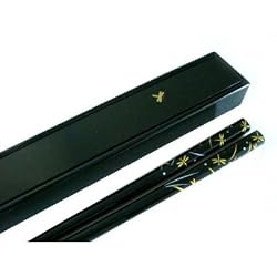 Chopstick Box and Chopstick set BLK Dragonfly
