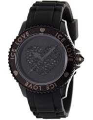 Ice-Watch Ice-Love Swarovski Crystal Black Unisex Watch LOBKUS10