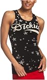 Dickies Girl Junior's Stars and Script Ribbed Tank Top