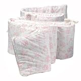 Amy Coe™ Alphabet Soup Soft Pink Multi Stripe Dust Ruffle