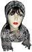 Black and Brown Fleece Music Note Scales Scarf and Headband, Set or Separates Image