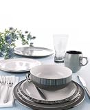 Denby Jet and Jet Stripes Dinnerware