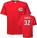 Jay Bruce Majestic Name and Number Red Cincinnati Reds T-Shirt