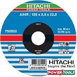 Produkt-Bild: Hitachi Trennscheibe A24R 115 x 2,5 x 22,2 mm f&uuml;r Metall (1Stk.)