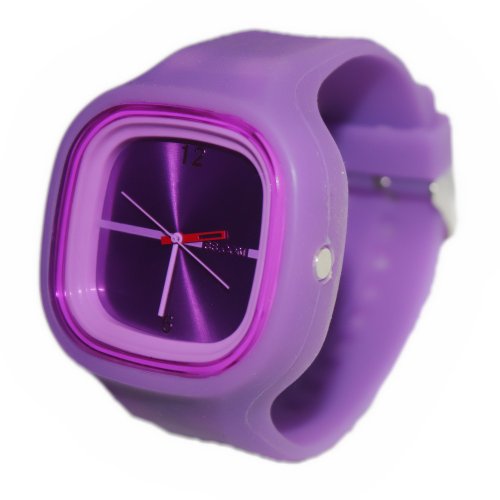 Sixron Silicon Jelly Watch Unisex Purple Gift