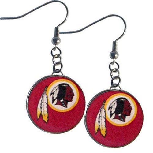 NFL Washington Redskins Charm Dangle Earrings