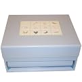 Baby Quilt Photo Album and Decor Box - Blue