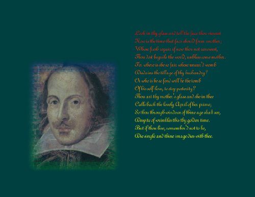 WILLIAM SHAKESPEARE Sonnet #3 COMPUTER MOUSE PAD