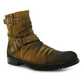 IMAGE OF Base London Metal Dirty Suede Tan Mens Boots Size 8 US
