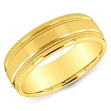 14K Yellow Gold Wedding Wedding Band
