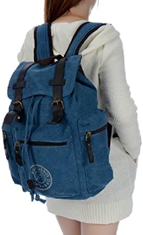 Cartoon Totoro Cavans Backpack School Bag Shoulder Backpack (blue)