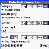 Palm Unit Converter downloadable Software