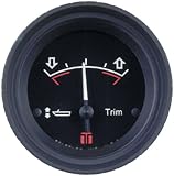 Sierra International 53721P International Series Red Marine Trim Gauge
