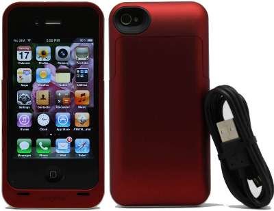 Mophie Juice Pack Air Case and Rechargeable Battery for iPhone 4 (Red) Compatibility with both Verizon &amp; AT&amp;T iPhone 4