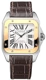 412NW5G4RSL. SL160  Cartier Santos 100 18kt Rose Gold and Steel Midsize Watch W20107X7