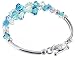 SCBR165 .925 Sterling Silver Cluster Blue & title=