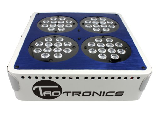 TaoTronics TT-AL03 New Design LED Aquarium Coral Reef Tank White Blue 1:1 LED Grow Light 141W