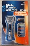 Gillette Fusion Proglide Power 1 Razor plus 6 Cartridges