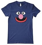Sesame Street Series - Grover Face Tri-Blend T-Shirt, Indigo, Large