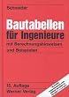 Bautabellen f�r Ingenieure, m. CD-ROM, Neuauflage