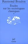 �tudes sur les sociologues classiques...