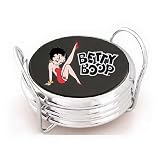 Officially Licensed Betty Boop Beer Glass Coaster Set