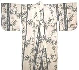 412NbUQwZLL. SL160  Japanese Mens Yukata Kimono Robe Bamboo White 60in Size L