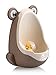 Lil' Jumbl Toddler Urinal Wheel Spin Child Choice Potty Trainer, Coffee