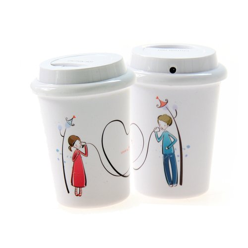 Doulex Mini Coffee Cup Mist Humidifier USB powered Love Story