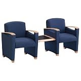Fabric Guest Chairs with Center Table Somerset Collection by Lesro - OFG-RS0010